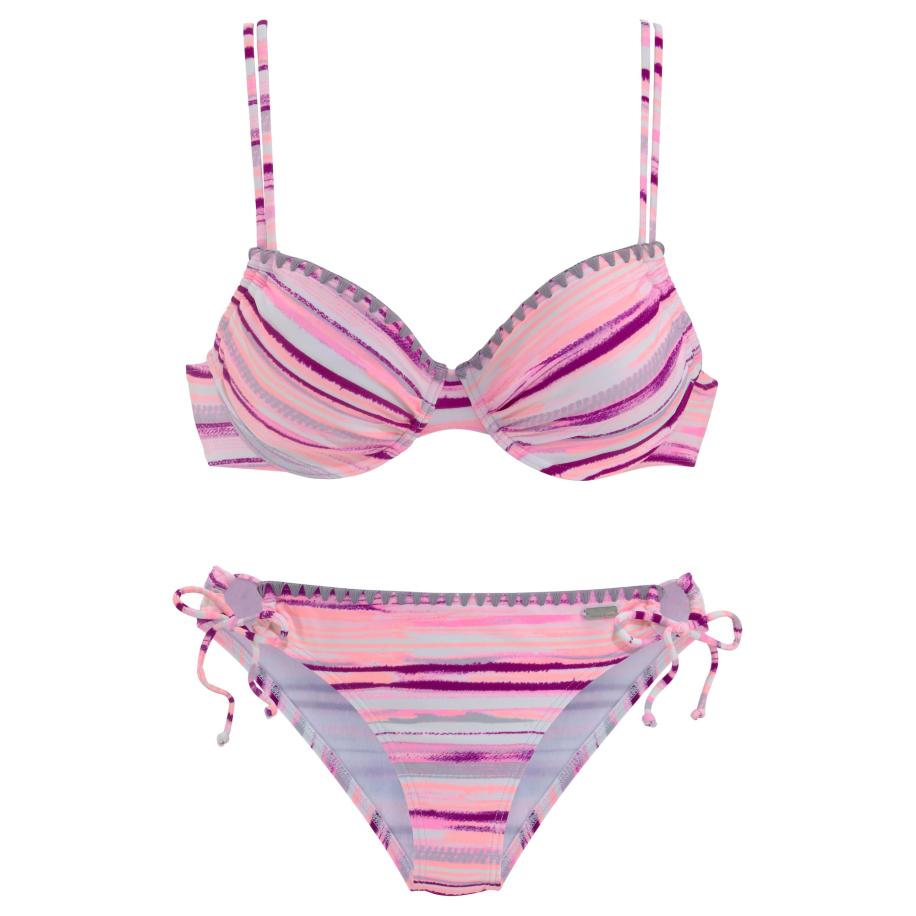 Venice Beach VENICE BEACH Bikini pastelblauw / donkerlila / abrikoos -