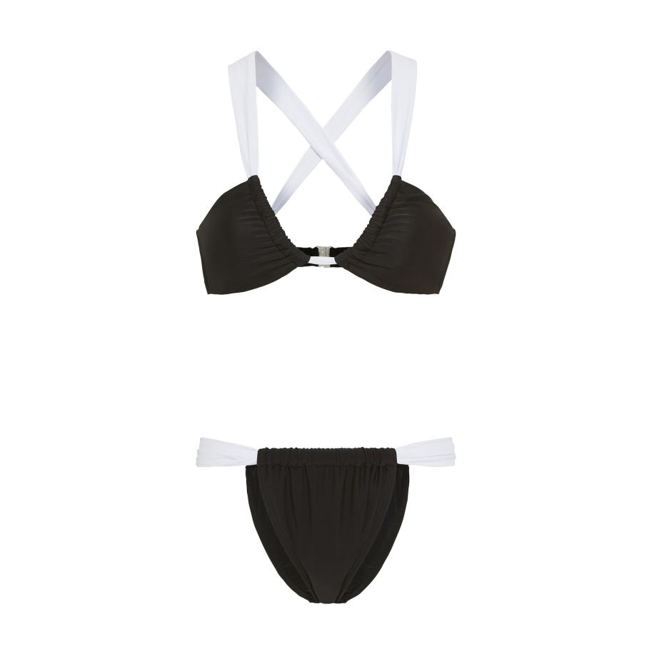 Lascana LSCN by LASCANA Bikini zwart / wit -