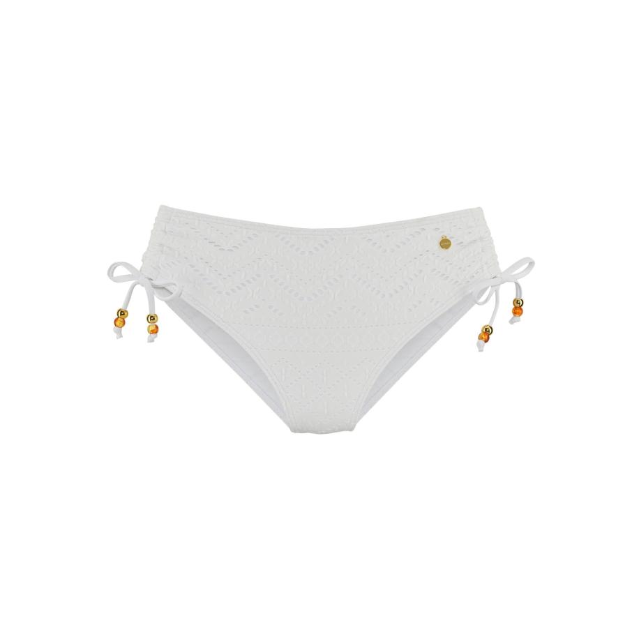 Lascana LASCANA Bikinibroek goud / donkeroranje / wit -