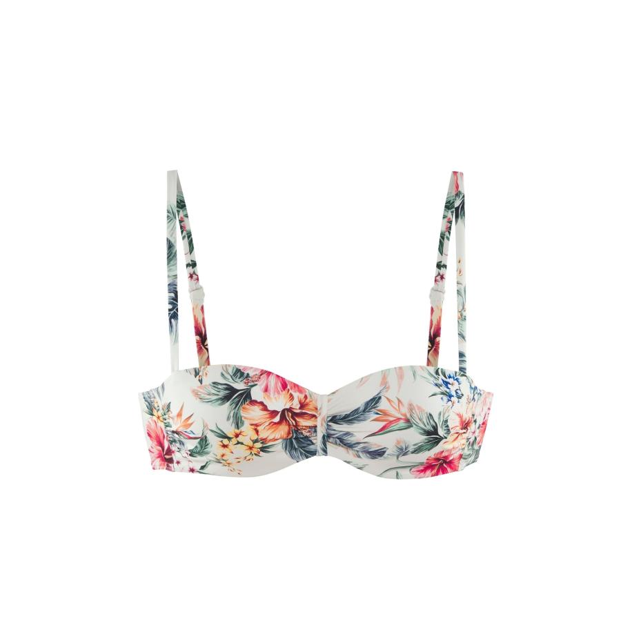 Lascana LASCANA Bikinitop crème / donkergroen / oranje / pink -
