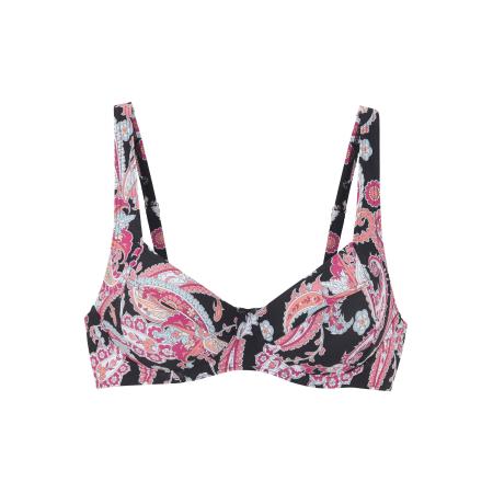 SUNSEEKER Bikinitop lichtblauw / pink / zwart / wit