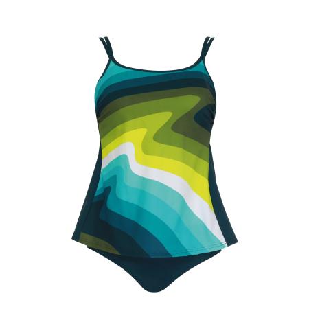 Sunflair SUNFLAIR Tankini Mastectomy limoen / petrol / kiwi / wit