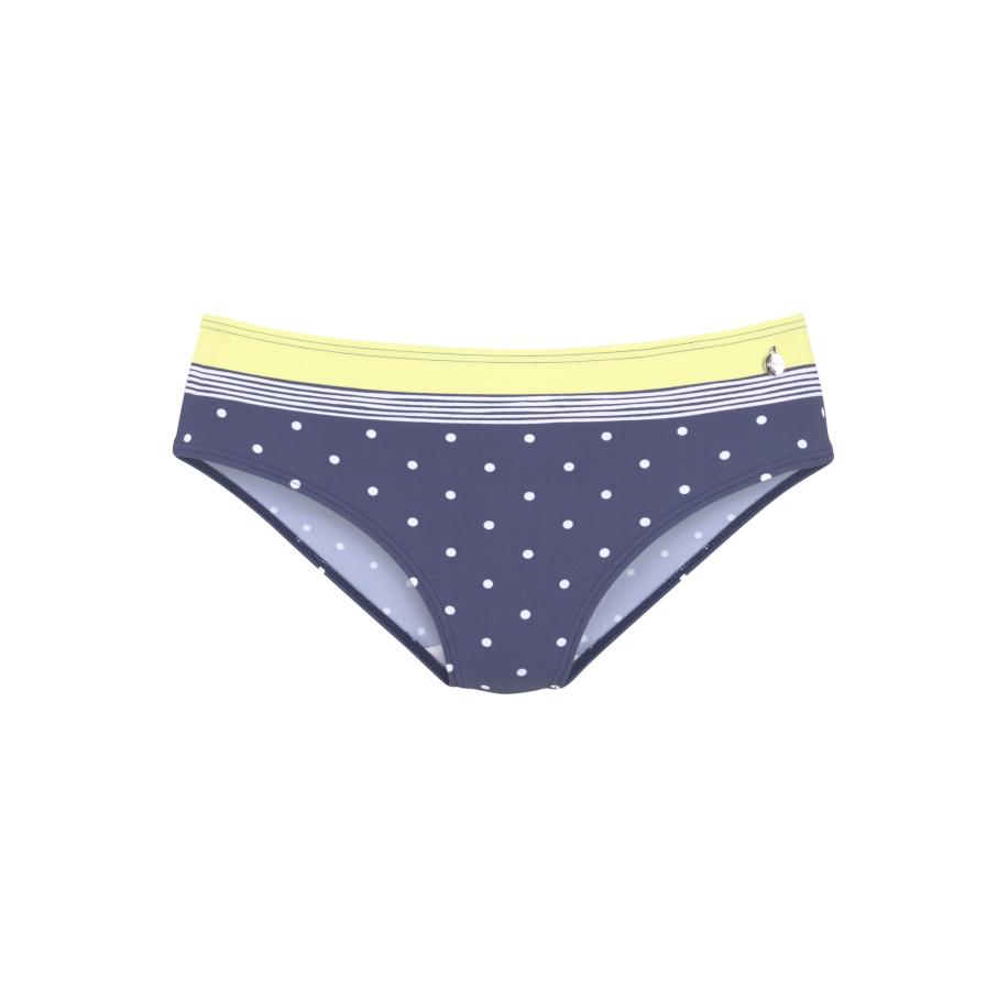 Lascana LASCANA Bikinibroek navy / geel / wit -