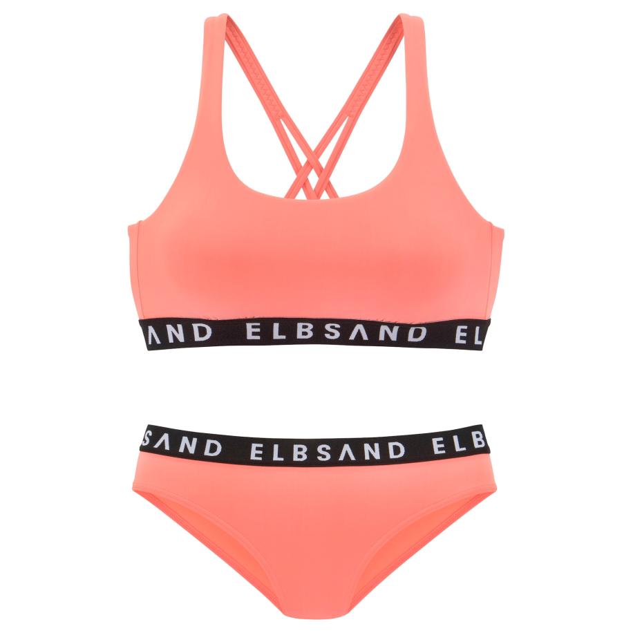 Elbsand Elbsand Bikini koraal / zwart / wit -