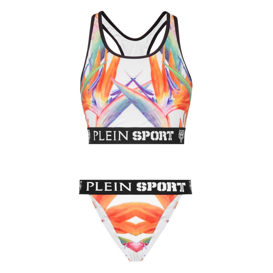 Plein Sport Plein Sport Bikini Flowers lila / oranje / wit -