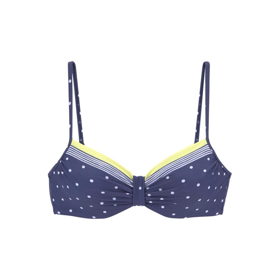 Lascana LASCANA Bikinitop marine / limoen / wit -