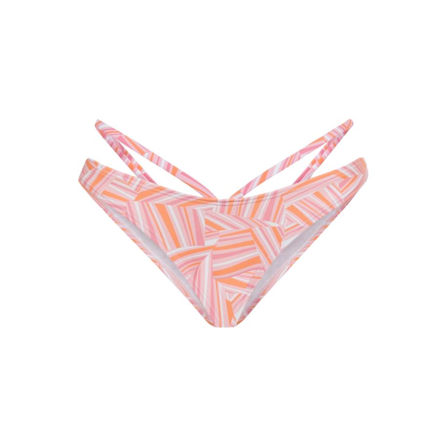 Lascana LSCN by LASCANA Bikinibroek Lisa oranje / rosa / wit -