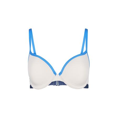 Skiny Skiny Bikinitop lichtblauw / donkerblauw / wit