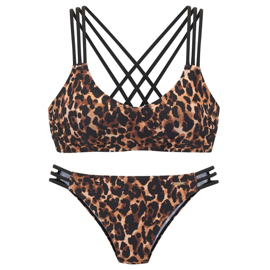 Bruno Banani Bruno Banani Bikini bruin / brokaat / zwart -