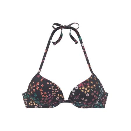 s.Oliver Bikinitop Milly smaragd / lichtlila / pink / zwart