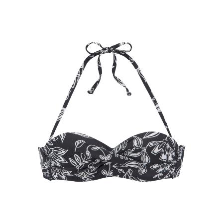 VIVANCE VIVANCE Bikinitop zwart / wit