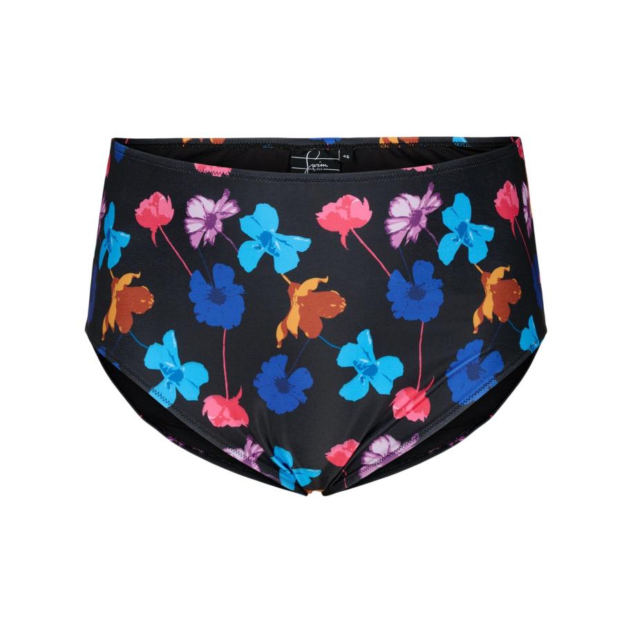 Zizzi Swim by Zizzi Bikinibroek MIA lichtblauw / donkerblauw / framboos / zwart -