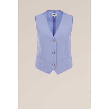 WE Fashion Dames Slim fit gilet - Slim Fit - Paars - Maat: 36