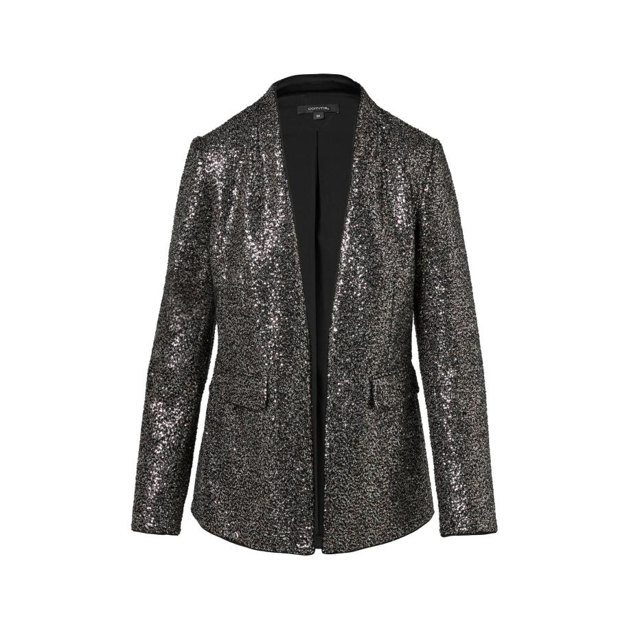 Comma COMMA Blazers zilvergrijs -