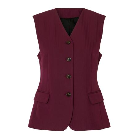 Selected SELECTED Gilet SLFFEDORA aubergine