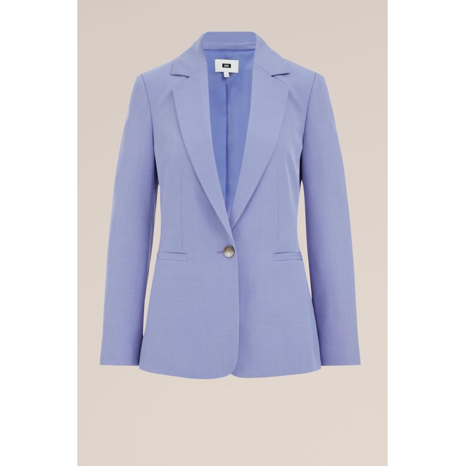 WE Fashion Dames Slim fit blazer - Slim Fit - Paars - Maat: 32 Paars