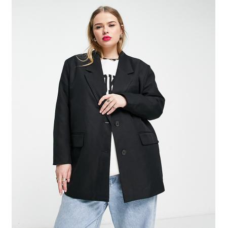 Noisy May Curve Elegante blazer in zwart