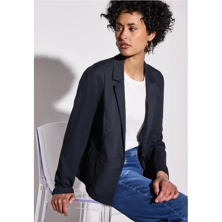 Street One Korte blazer Blauw