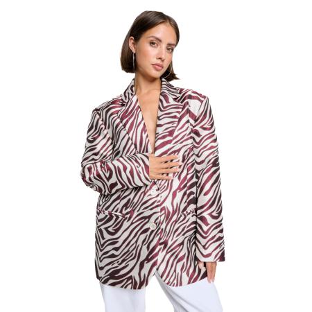 Alix The Label Woven Jacquard Blazer