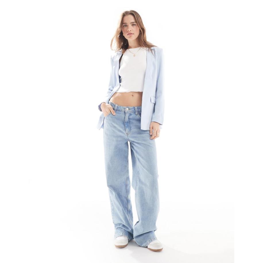 Pieces Elegante blazer in lichtblauw Blauw