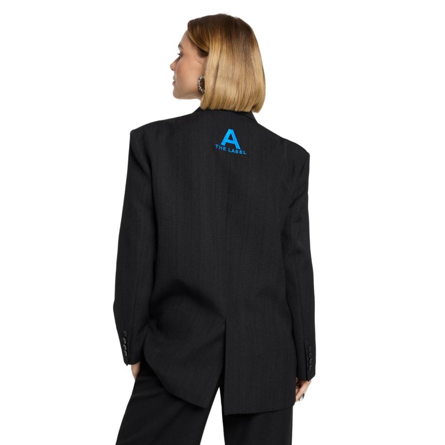 Alix The Label Woven Structure Blazer Zwart
