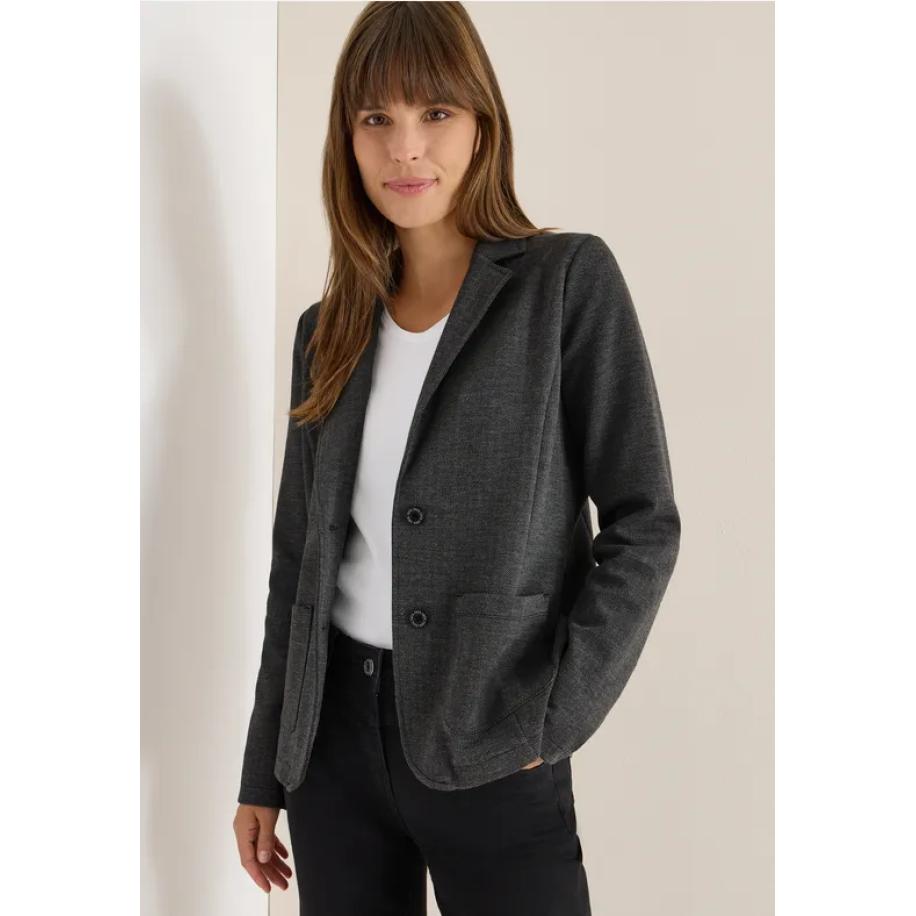 CECIL Blazer visgraat Zwart