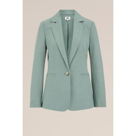 WE Fashion Dames Slim fit blazer - Slim Fit - Pastelgroen - Maat: 34