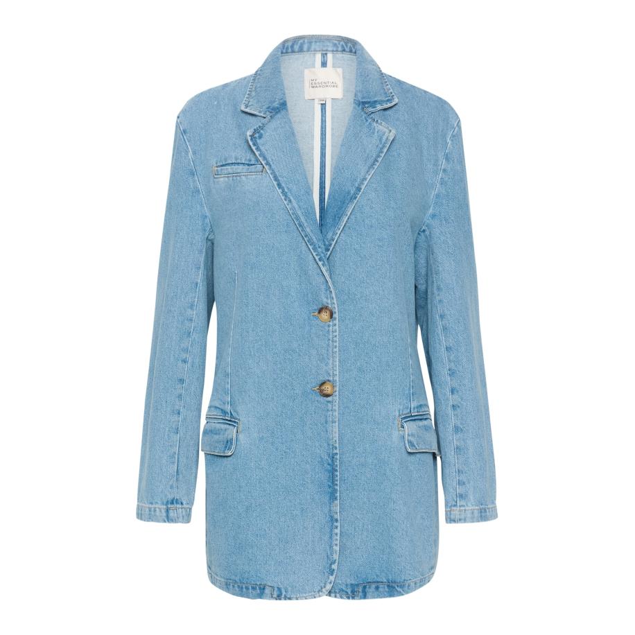 My Essential Wardrobe My Essential Wardrobe Blazers Jayda blauw denim -