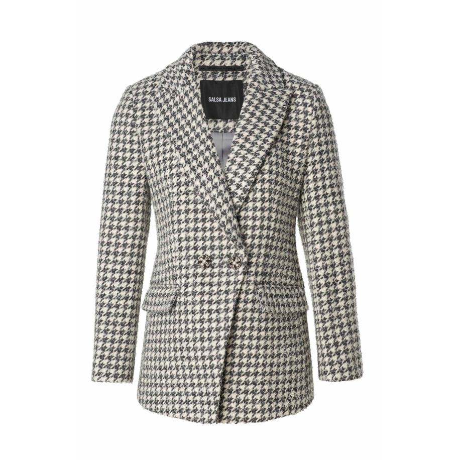 Salsa Salsa Jeans Blazers donkergrijs / sering / zilver / natuurwit -