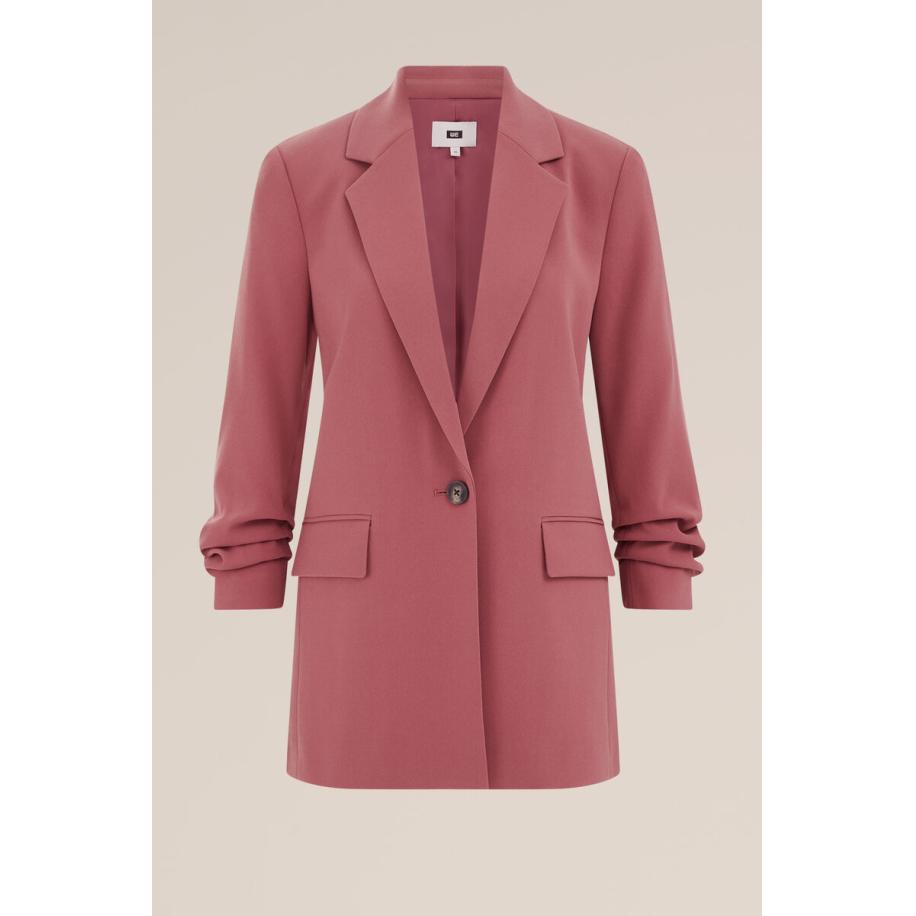 WE Fashion Dames Regular fit blazer - Regular fit - Roze - Maat: 32 Roze