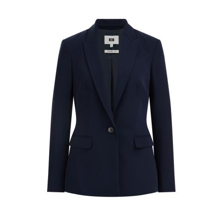 WE Fashion Dames Slim fit blazer - Slim Fit - Marineblauw - Maat: 32