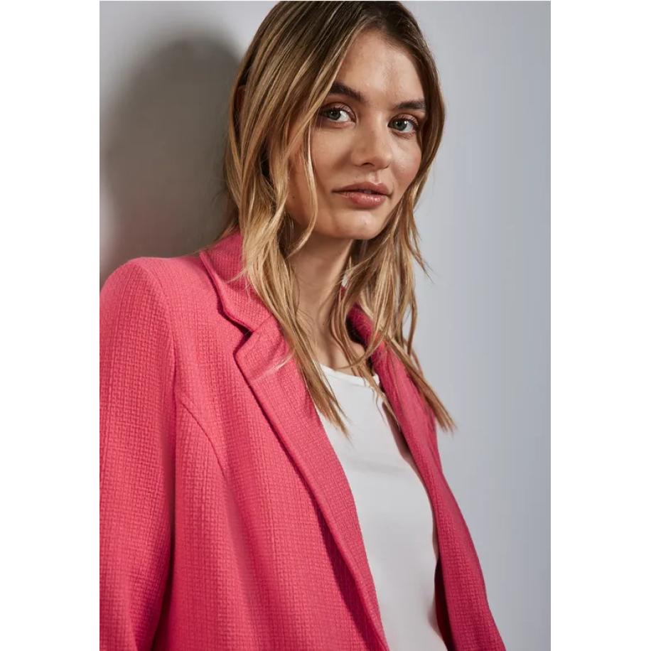 Street One Blazer met structuur Roze
