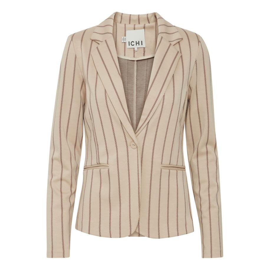 ICHI ICHI Blazers RUTI donkerbeige / beige gemêleerd -