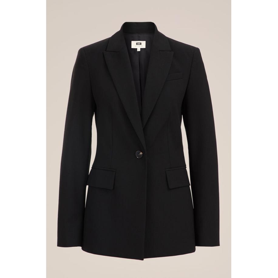 WE Studio dames regular fit blazer - Regular fit - Zwart - Maat: 42 Zwart