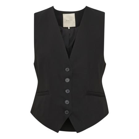 Kaffe Kaffe Gilet sakura zwart