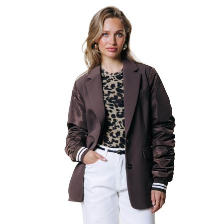 Colourful Rebel Gemma Contrast Sleeve Blazer