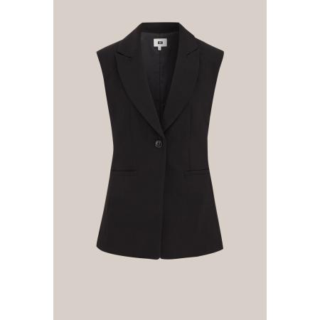 WE Fashion Dames gilet met glitter - Regular fit - Zwart - Maat: 32
