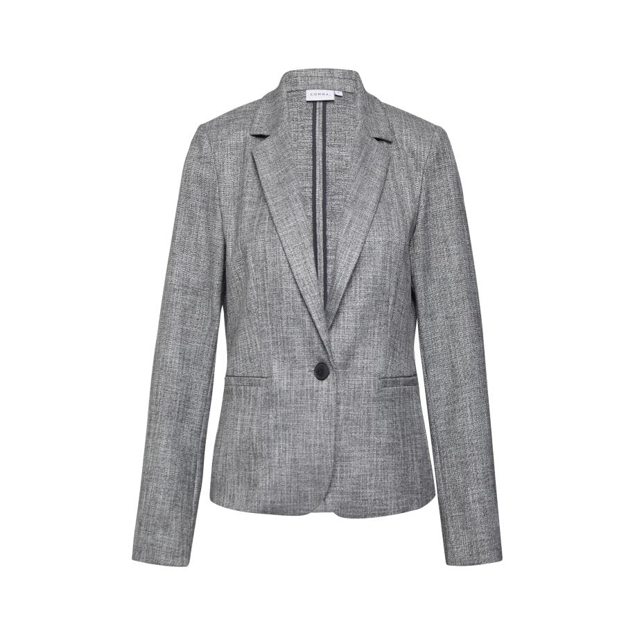 Comma COMMA Blazers grijs gemêleerd -