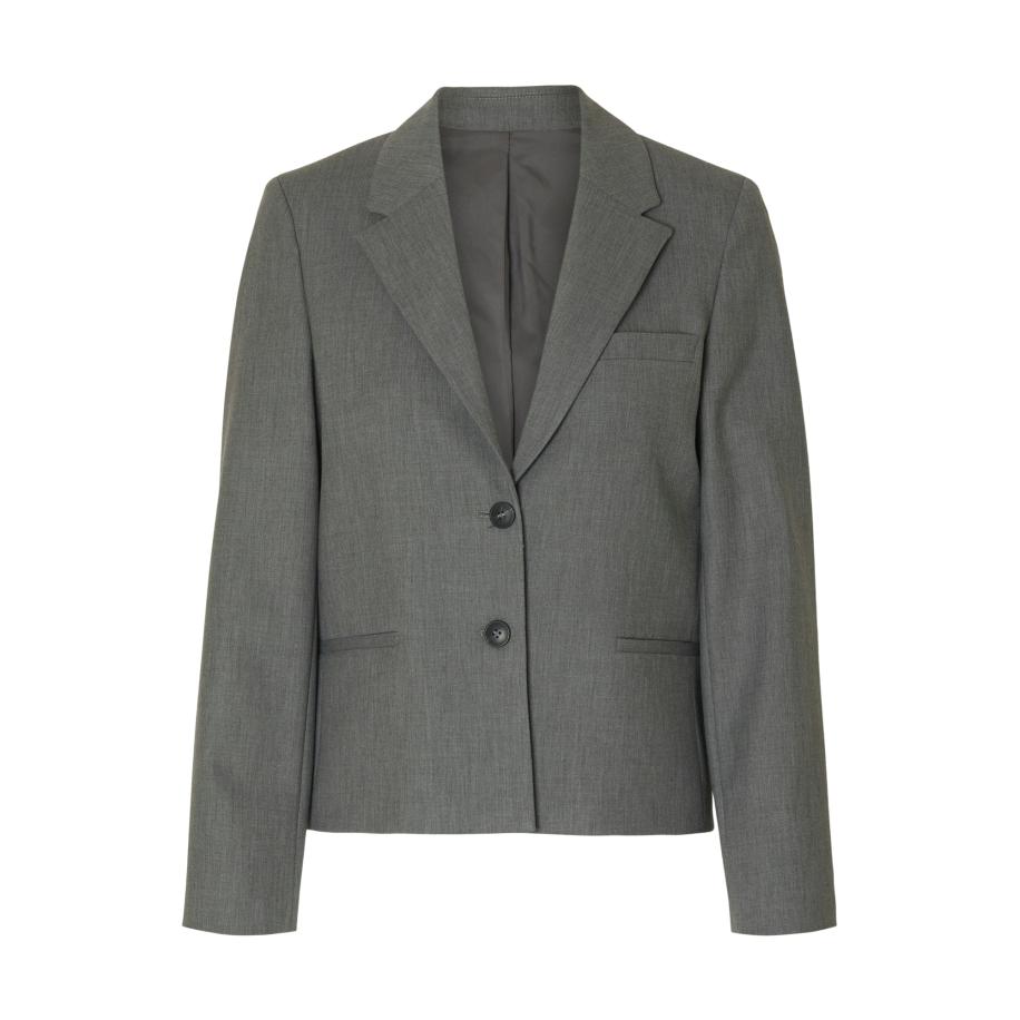 Selected SELECTED Blazers SLFRITA LANO donkergrijs -