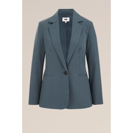 WE Fashion Dames Slim fit blazer - Slim Fit - Grijsgroen - Maat: 34