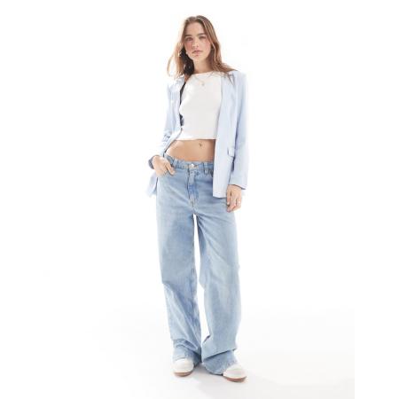 Pieces Elegante blazer in lichtblauw