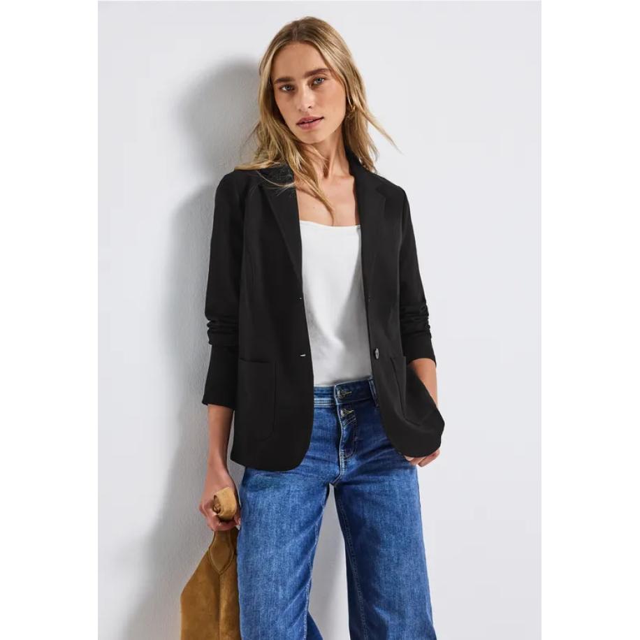 Street One Basis blazer Zwart