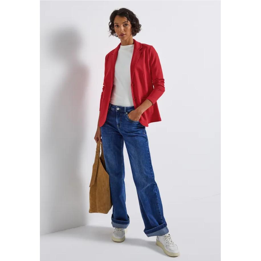 Street One Basis blazer Rood