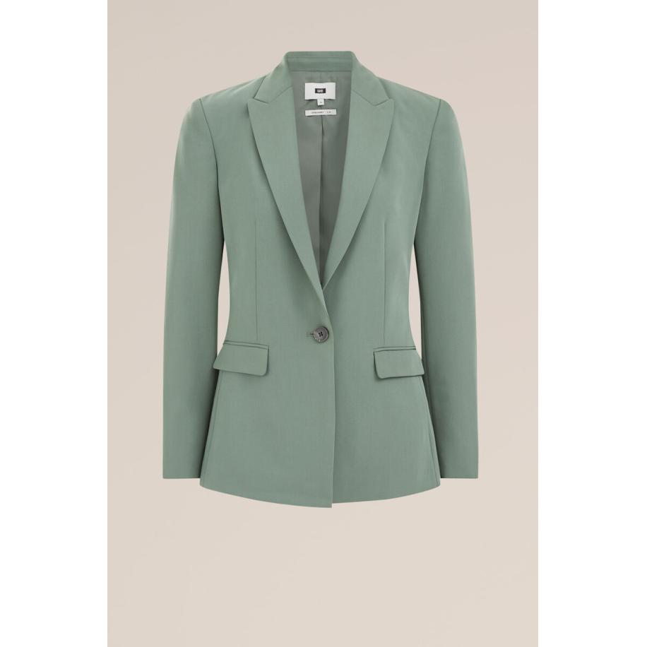WE Fashion Dames Slim fit blazer - Slim Fit - Lichtgroen - Maat: 32 Groen