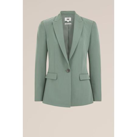 WE Fashion Dames Slim fit blazer - Slim Fit - Lichtgroen - Maat: 32