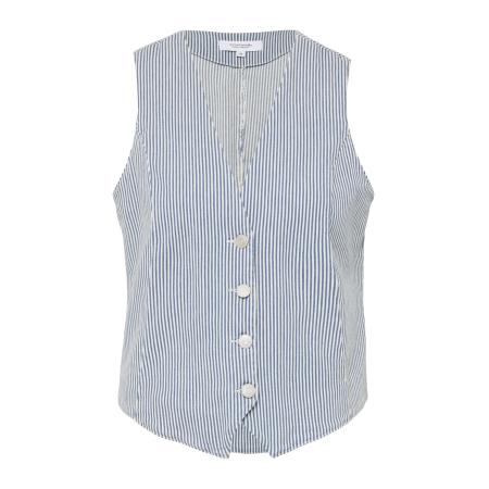 comma casual identity comma casual identity Gilet blauw denim / wit