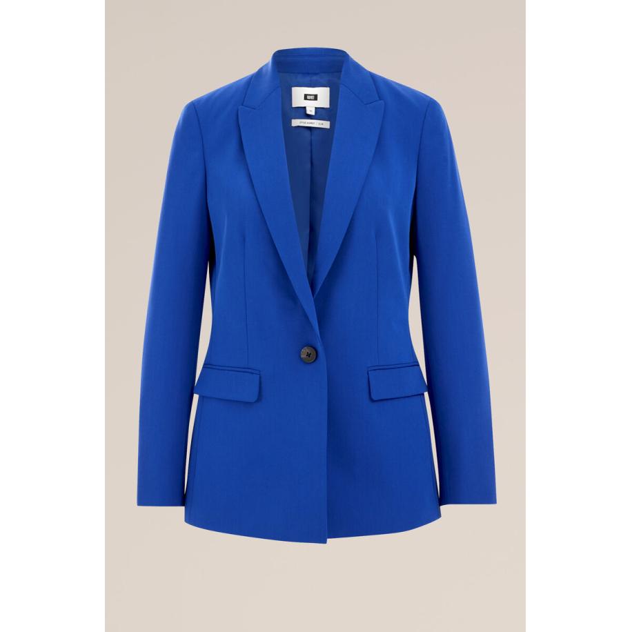 WE Fashion Dames Slim fit blazer - Slim Fit - Kobaltblauw - Maat: 32 Blauw