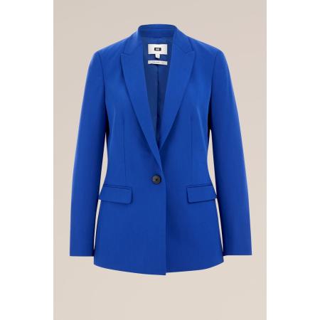 WE Fashion Dames Slim fit blazer - Slim Fit - Kobaltblauw - Maat: 32