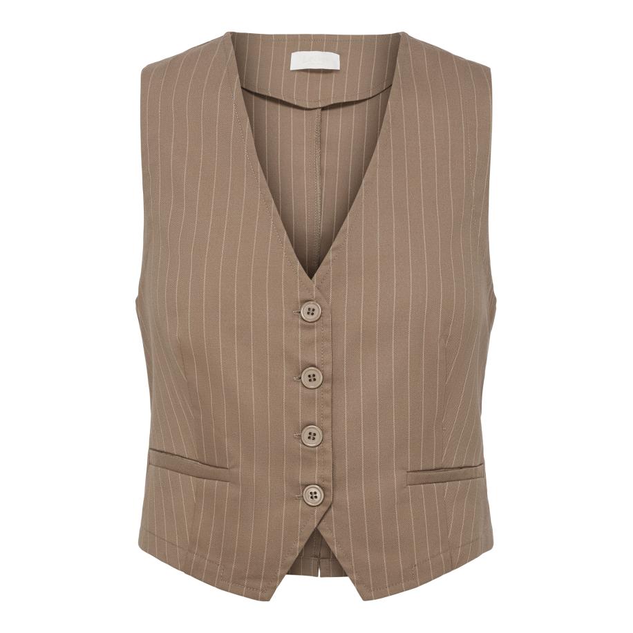 LeGer By Lena Gercke LeGer by Lena Gercke Gilet Daphne beige / donkerbeige -