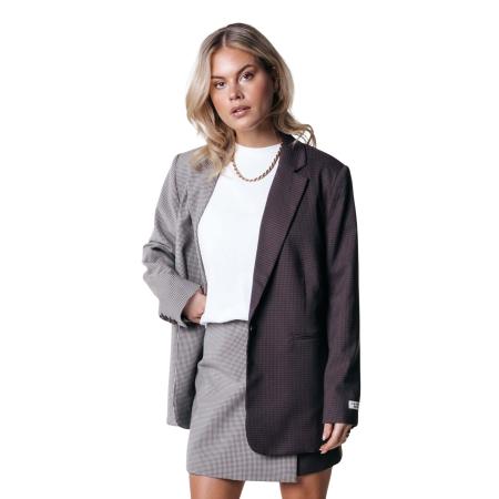 Colourful Rebel Mimmi Check Two Tone Single Breasted Blazer